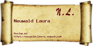 Neuwald Laura névjegykártya